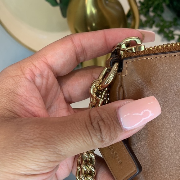 Coach camel and gold wristlet - Picture 10 of 15